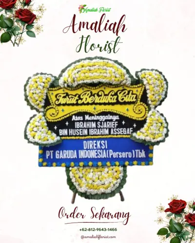 Papan Bunga Duka di Panji